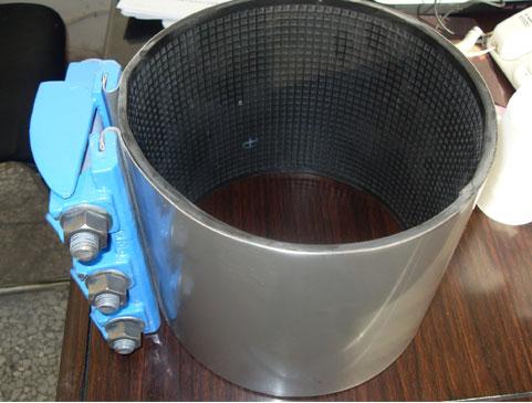 ремонтный хомут с ребордой DI